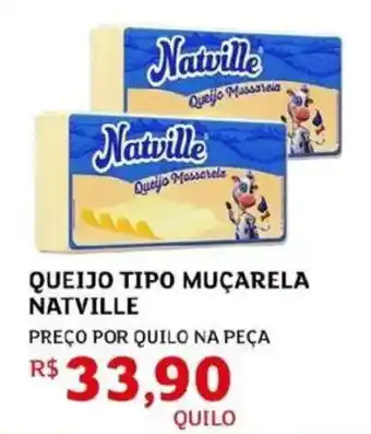 Assaí Atacadista Queijo tipo muçarela natville oferta