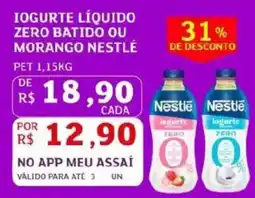 Assaí Atacadista Iogurte líquido zero batido ou morango nestlé oferta