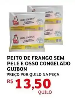 Assaí Atacadista Peito de frango sem pele e osso congelado guibon oferta