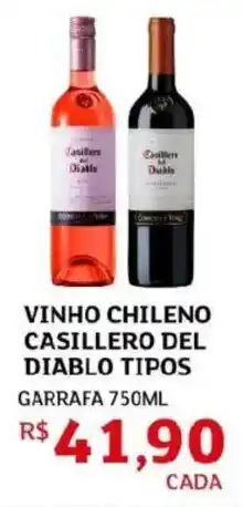 Assaí Atacadista Vinho chileno casillero del diablo tipos garrafa oferta