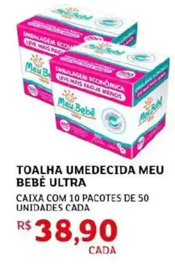 Assaí Atacadista Toalha umedecida meu bebé ultra oferta