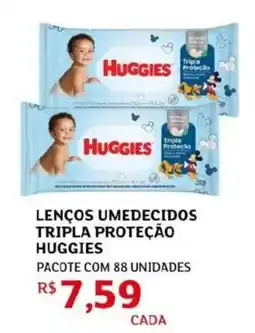 Assaí Atacadista Lenços umedecidos tripla proteção huggies oferta