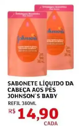 Assaí Atacadista Sabonete líquido da cabeça aos pes johnson's baby refil oferta