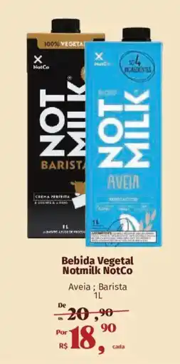 Supermercados Mateus Bebida Vegetal Notmilk NotCo oferta