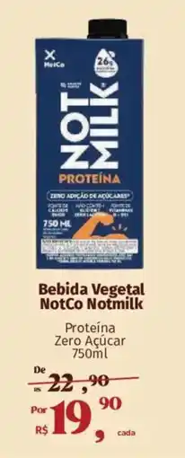 Supermercados Mateus Bebida Vegetal NotCo Notmilk oferta
