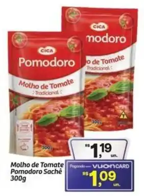 Fort Atacadista Molho de Tomate Pomodoro Sachê oferta