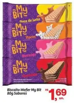 Fort Atacadista Biscoito Wafer My Bit Sabores oferta