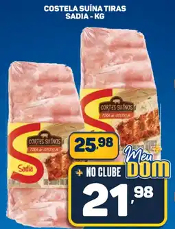 Dom Atacadista Costela suina tiras sadia oferta