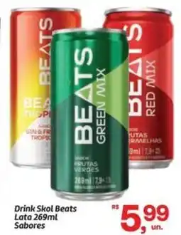 Fort Atacadista Drink Skol Beats Lata Sabores oferta