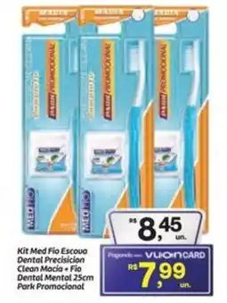Fort Atacadista Kit Med Fio Escoua Dental Precisicion Clean Macia Fio Dental Mental 25cm Park Promocional oferta