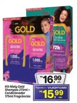 Fort Atacadista Kit Niely Gold Shampoo + Condicionador Fragrâncias oferta