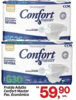 Fort Atacadista Fralda Adulto Confort Master Pac. Econômico oferta