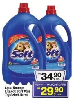 Fort Atacadista Lava Roupas Líquido Soft Plus Topázio oferta