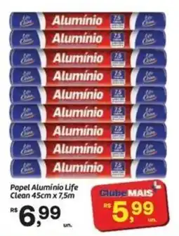 Fort Atacadista Papel Alumínio Life Clean 45cm x 7,5m oferta
