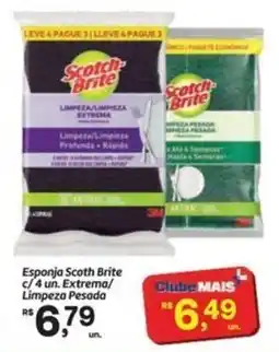 Fort Atacadista Esponja Scoth Brite c/4 un. Extrema/ Limpeza Pesada oferta