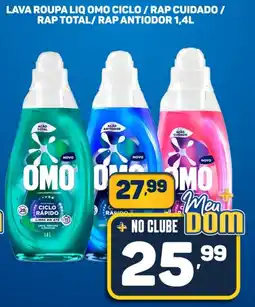 Dom Atacadista Lava roupa liq omo ciclo / rap cuidado / rap total/rap antiodor oferta