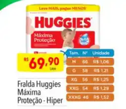 Supermercados Condor Fralda Huggies Máxima Proteção-Hiper oferta