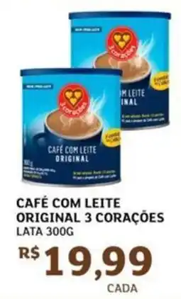 Assaí Atacadista Café com leite original 3 corações oferta