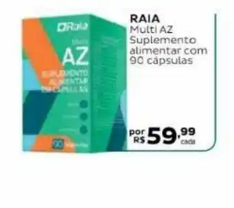 Droga Raia Raia Multi Az Suplemento Alimentar Com 90 Cápsulas oferta