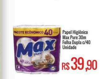 Mart Minas Papel Higiênico Max Pure Folha Dupla oferta
