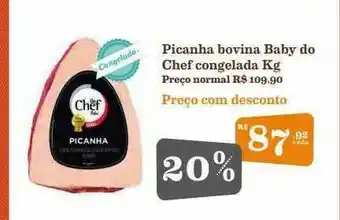 Picanha Bovina Baby Do Chef Congelada