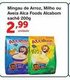 Roldão Mingau De Arroz Milho Ou Aveia Alca Foods Alcabom oferta