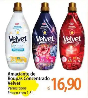 Amaciante de Roupas Concentrado Velvet
