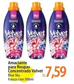 Atacadão Amaciante para Roupas Concentrado Velvet oferta