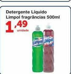 Roldão Detergente Liquido Limpol Fragrâncias oferta