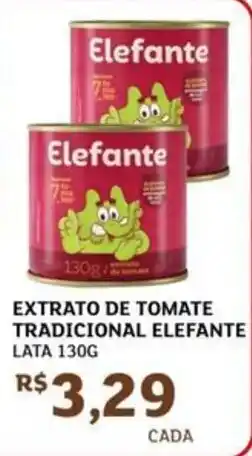 Assaí Atacadista Extrato de tomate tradicional elefante lata oferta