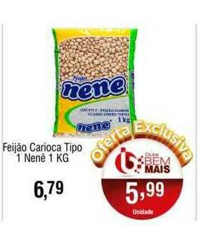 Supermercado Bem Barato Feijão Carioca Tipo 1 Nenê oferta