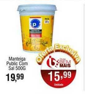 Supermercado Bem Barato Manteiga Public Com Sal oferta