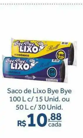Verdemar Supermercado Saco De Livo Bye Bye 100 L C 15 Unid. Ou 50 L C 30 Unid. oferta