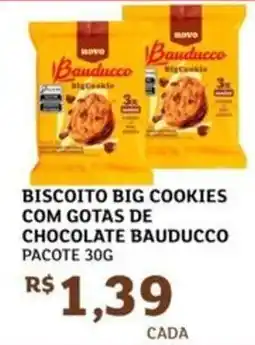 Assaí Atacadista Biscoito big cookies com gotas de chocolate bauducco pacote oferta