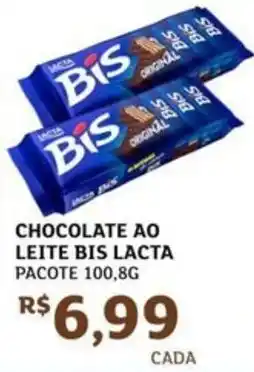 Assaí Atacadista Chocolate ao leite bis lacta pacote oferta