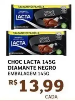 Assaí Atacadista Choc lacta diamante negro embalagem oferta