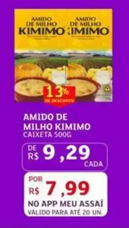 Assaí Atacadista Amido de milho kimimo oferta