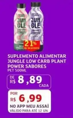 Assaí Atacadista Suplemento alimentar jungle low carb plant power sabores oferta