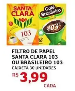 Assaí Atacadista Filtro de papel santa clara 103 ou brasileiro 103 oferta