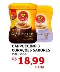 Assaí Atacadista Cappuccino 3 corações sabores oferta