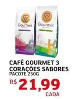 Assaí Atacadista Café gourmet 3 corações sabores pacote oferta