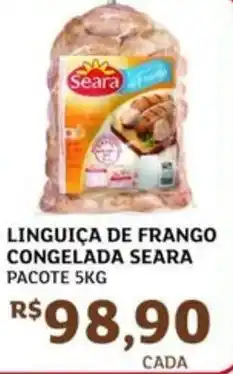 Assaí Atacadista Linguiça de frango congelada seara pacote oferta