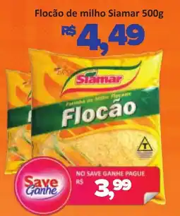 Supermercados Savegnago Flocão de milho Siamar oferta