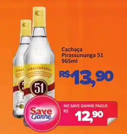 Supermercados Savegnago Cachaça Pirassununga 51 oferta