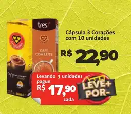 Supermercados Savegnago Cápsula 3 Corações oferta