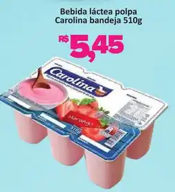 Supermercados Savegnago Bebida láctea polpa Carolina bandeja oferta