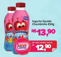 Supermercados Savegnago logurte líquido Chambinho oferta