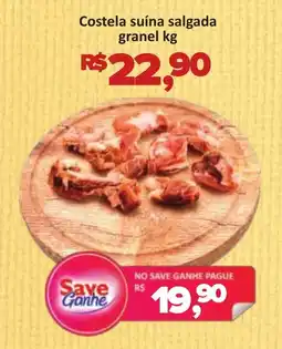 Supermercados Savegnago Costela suína salgada granel oferta