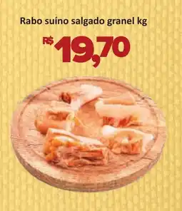 Supermercados Savegnago Rabo suíno salgado granel oferta
