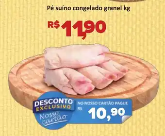 Supermercados Savegnago Pé suíno congelado granel oferta